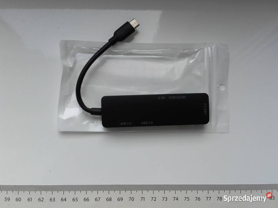 HUB USBC 30 20 microSD SD 5w1 YC909C NOWY Bydgoszcz