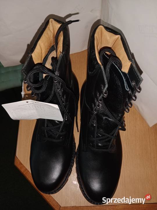 Buty męskie czarne wojskowe nowe