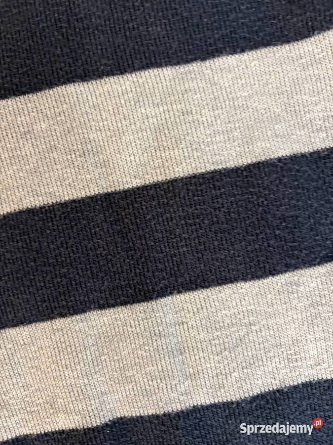 Sweter bluza w paski z dekoltem w serek Jasło