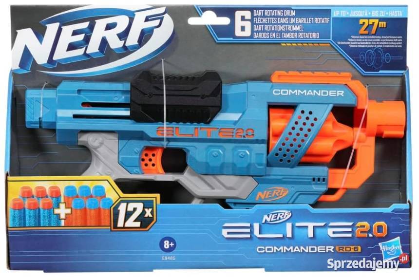 WYRZUTNIA NERF ELITE 20 COMMANDER RD6 Warszawa sprzedam
