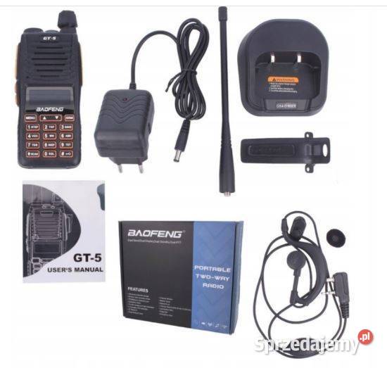 Baofeng GT5 HT Radiotelefon VHF UHF Radio Pozostałe mazowieckie Płońsk