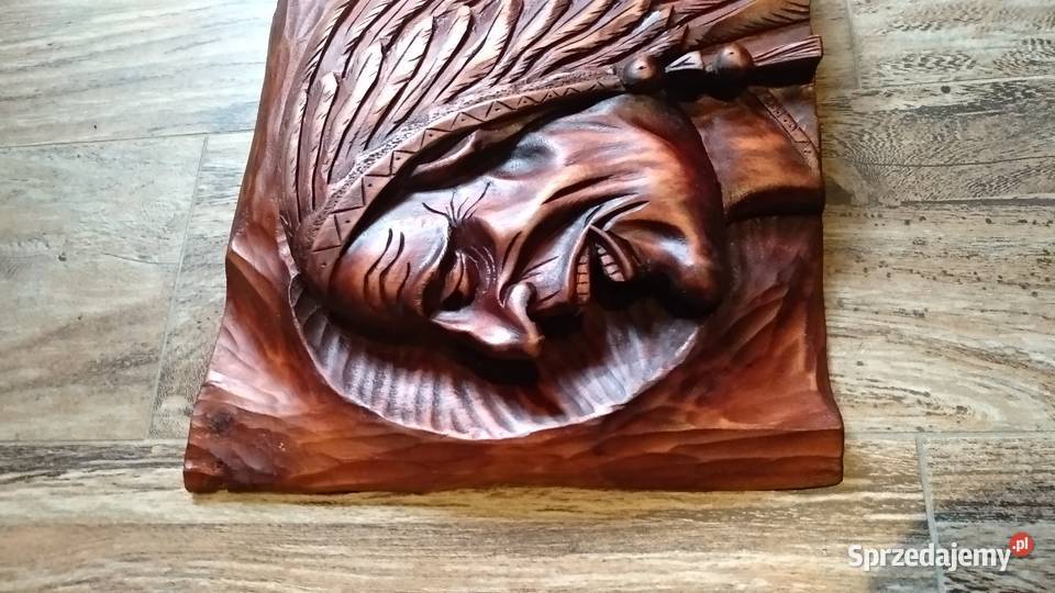 Płaskorzeźba Indianin Bydgoszcz sprzedam