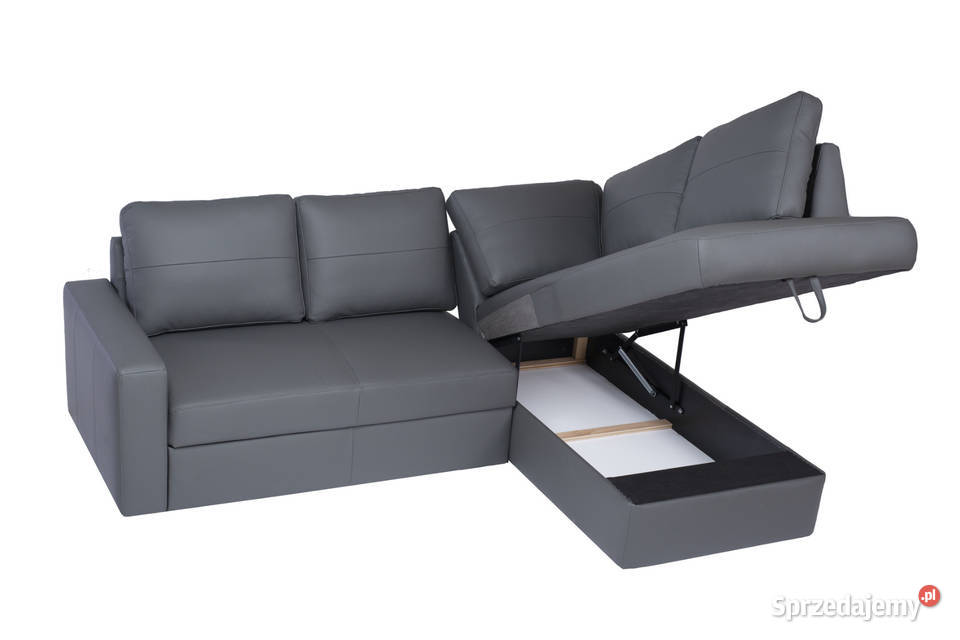 Nowoczesny narożnik Modern 100 skóra naturalna 170cm Piasek