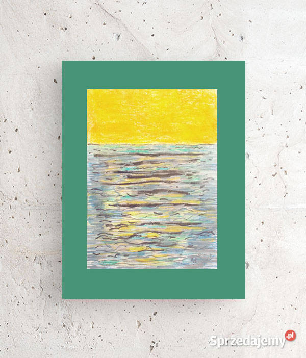 minimalizm rysunek do domu morze plakat ręcznie wielokolorowy Bydgoszcz