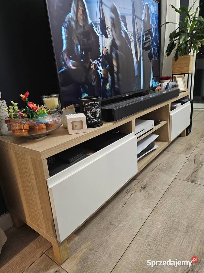 IKEA BESTA szafka RTV 180x485x415 dąb bielony Pozostałe Gliwice sprzedam