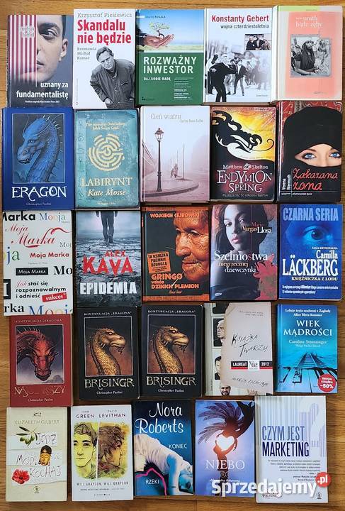 Zestaw 85 książek różnych autorów mazowieckie Warszawa sprzedam