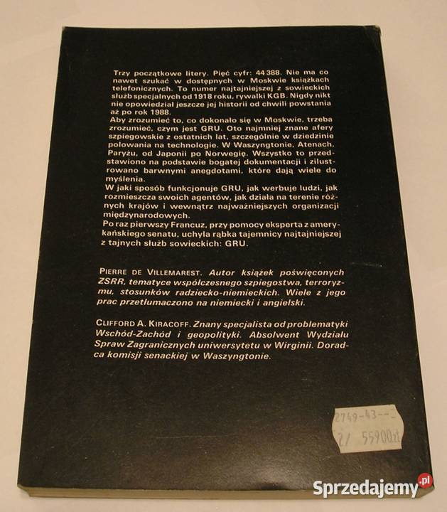 GRU SOWIECKI SUPER WYWIAD PIERRE DE VILLEMAREST Łódź sprzedam