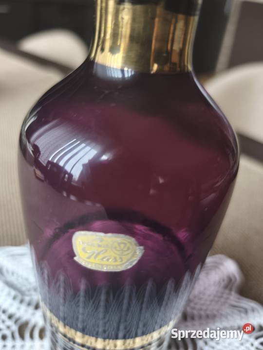 Bohemia karafka kobaltowa Vintage z 1962 roku ze Porcelana i szkło Olsztyn