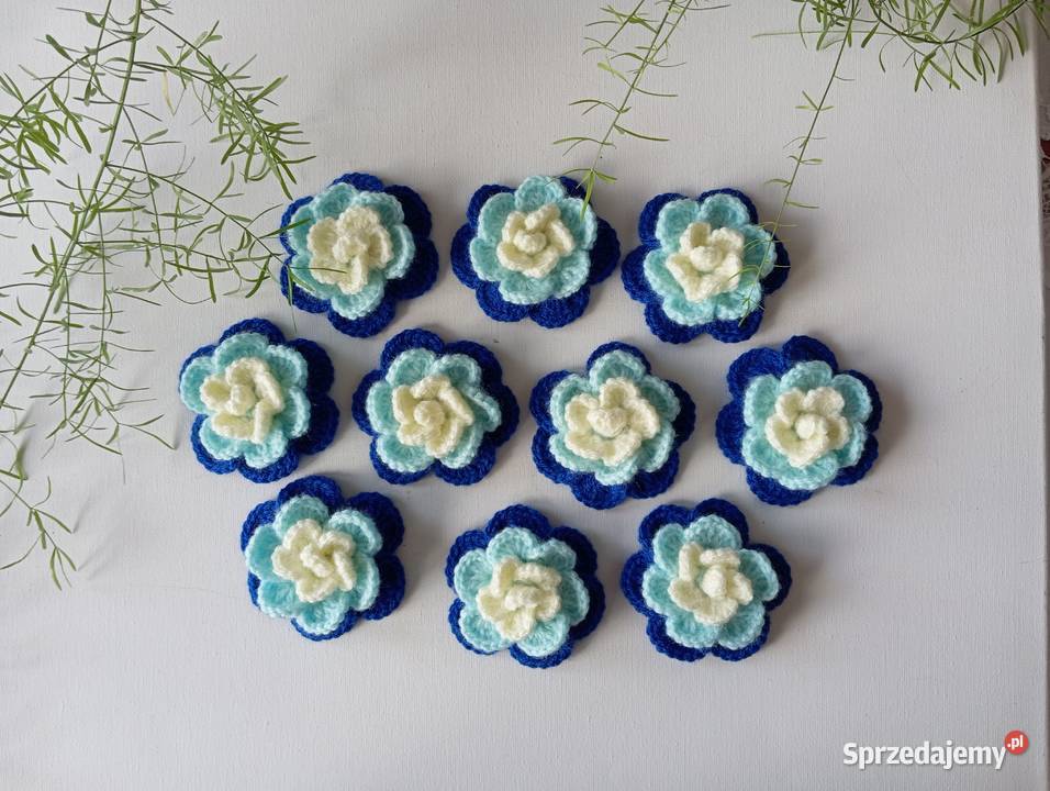 Szydełkowe kwiatki 7 Kwidzyn