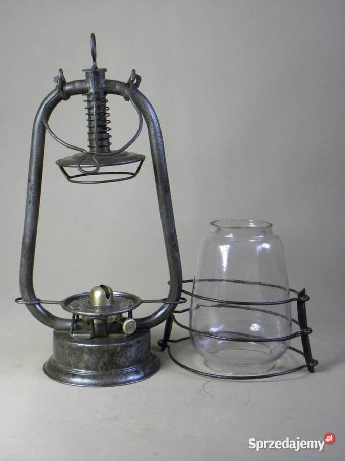 Stara niemiecka lampa naftowa Heinrich Friedrich Legnica