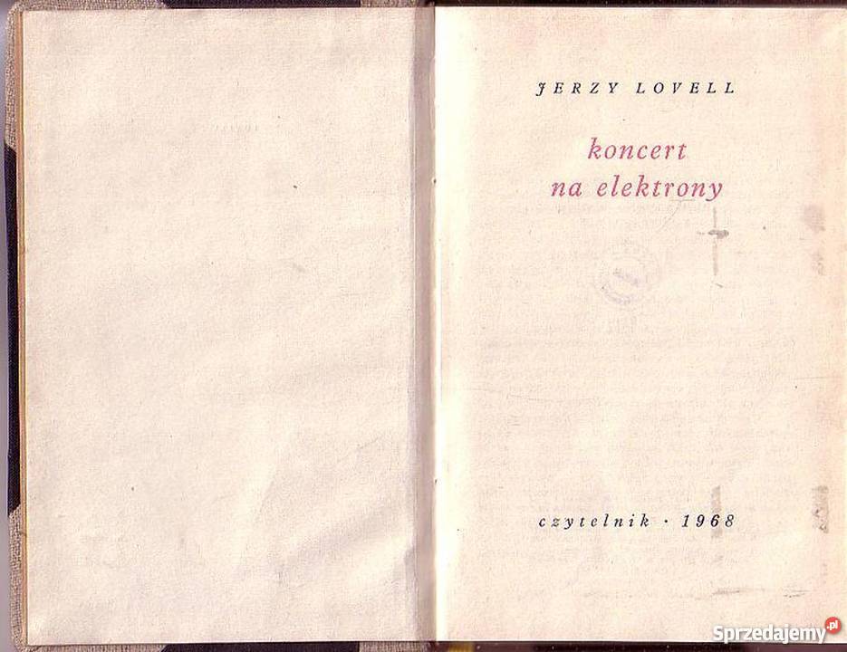089 KONCERT NA ELEKTRONY JERZY LOVELL sprzedam