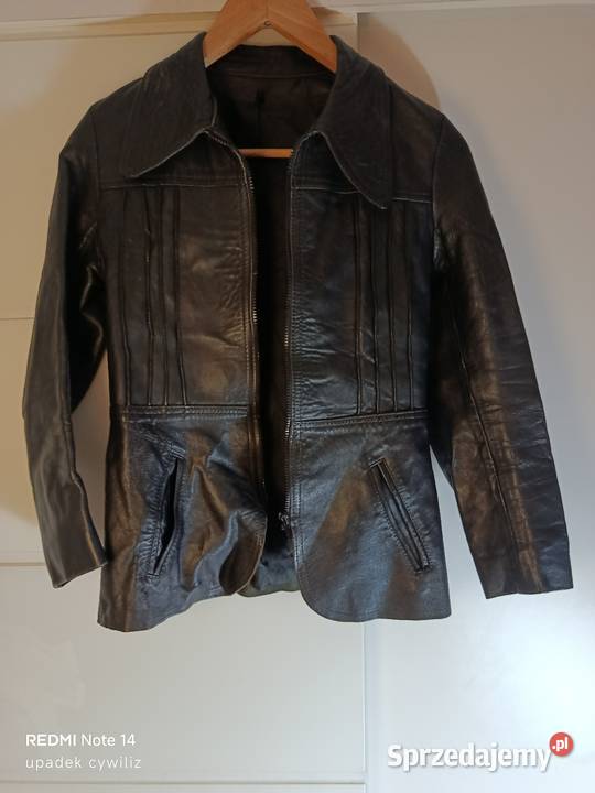 Kurtka skórzana damska rozmiar s śląskie sprzedam