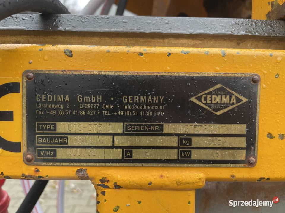 Piła stolikowa CEDIMA CTS375 przecinarka do Ślesin