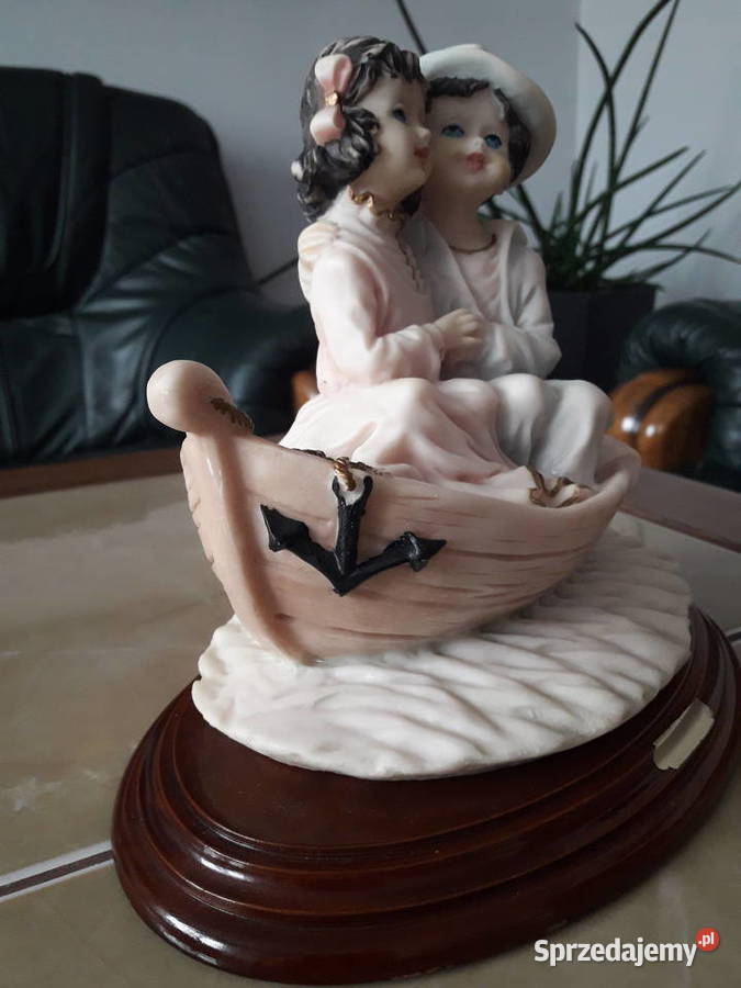 Włoska figurka para zakochanych na łodzi Janów Lubelski