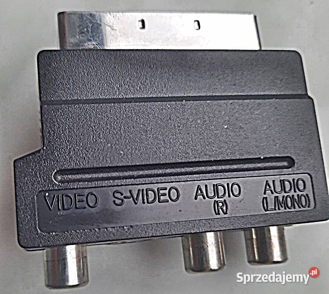 Złącze adapter scart audio L R Svideo video