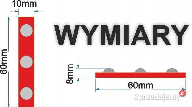 1x Moduł LED 12v CZERWONY IP67 2835 132W jakość Kobierno sprzedam