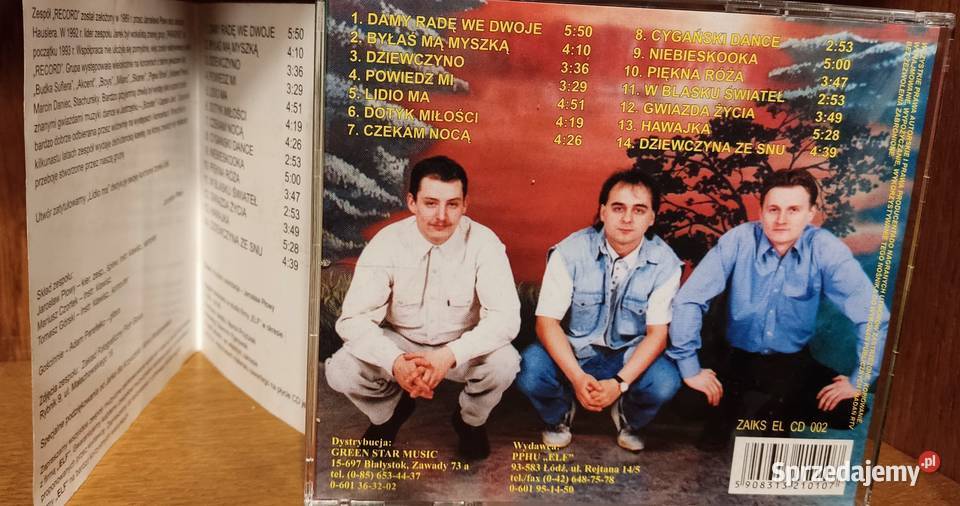 Record w Blasku Świateł płyta CD łódzkie Lutomiersk