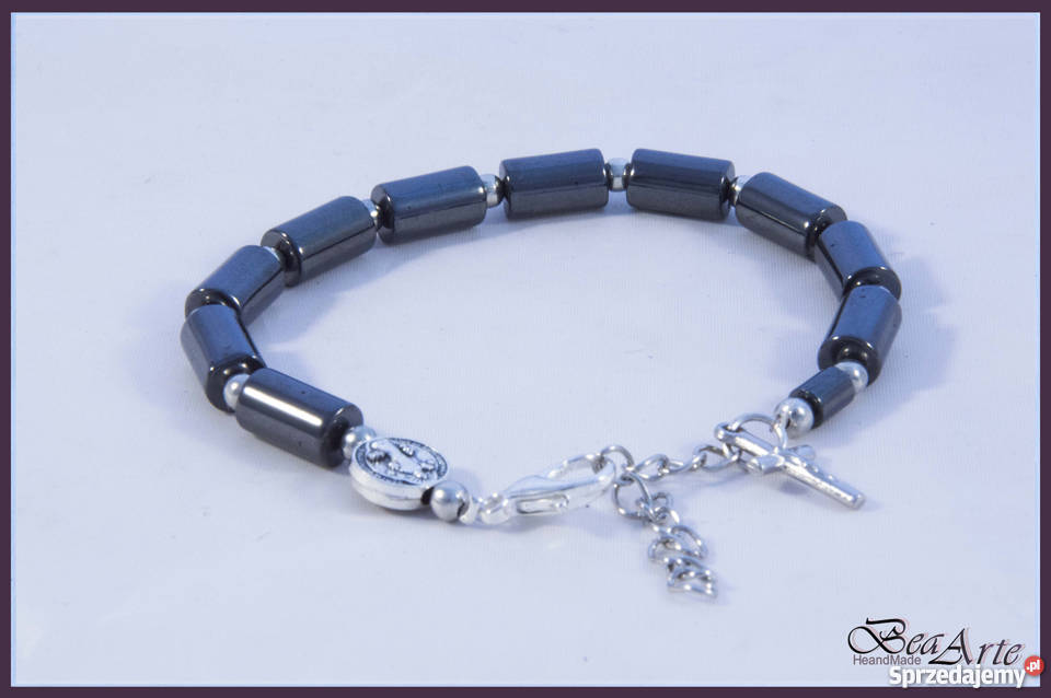 Różaniec dziesiątka bransoletka męska hematyt Łysa Góra