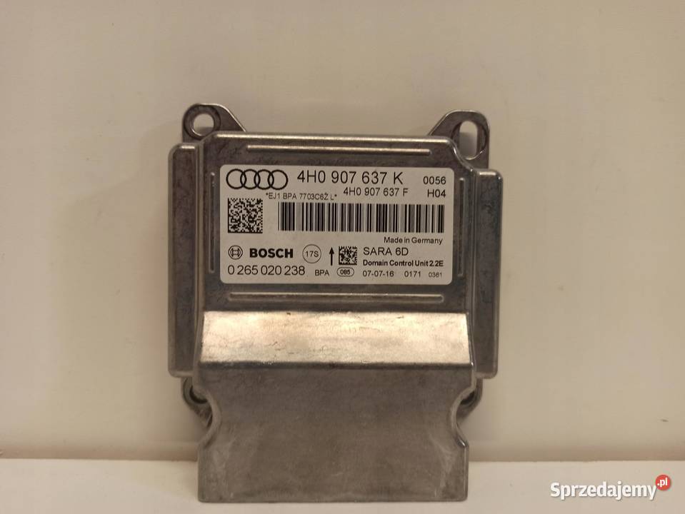 AUDI A8 D4 MODUŁ AIRBAG 4H0907637K osobowe