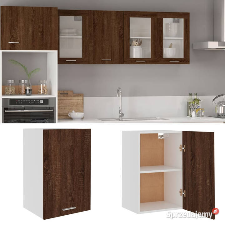 Szafka wisząca brązowy dąb 395x31x60 WM826350 Warszawa