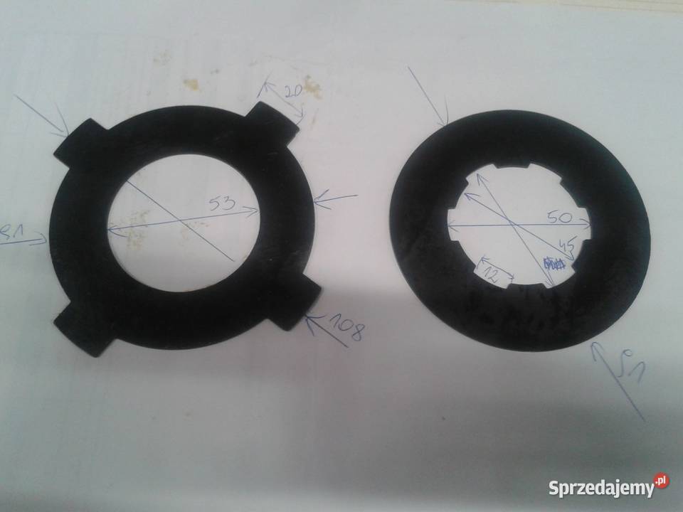 Płytki sprzęgłowe do chińskich tokarek