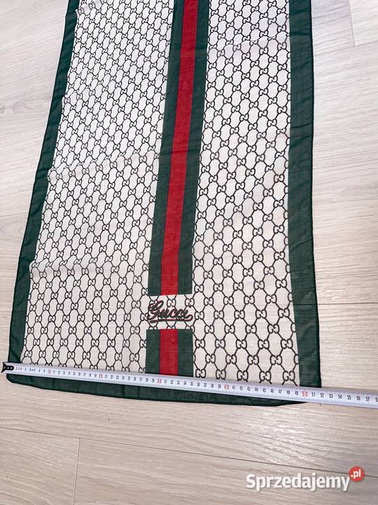 Szalik Gucci lekki chusta beżowy z paskiem nowy Galanteria i dodatki mazowieckie Warszawa