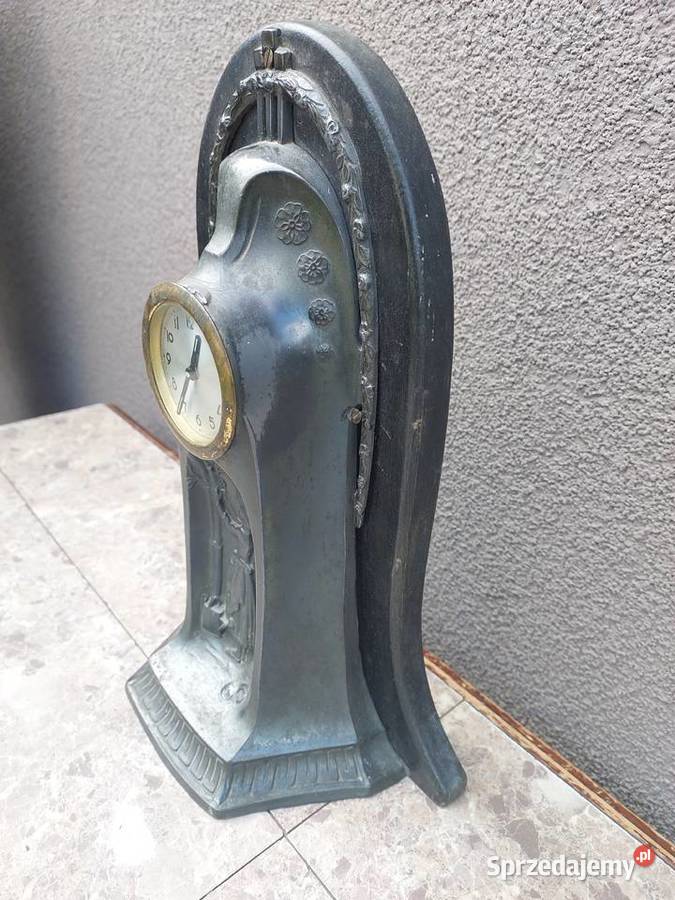 Q22 Stary zegar stołowy ozdobny mechanizm na Tczew