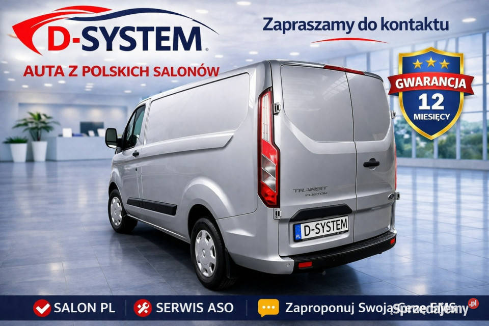 Ford Custom 2023r LONG Furgon fvat SUPER STAN klimatyzacja Białystok