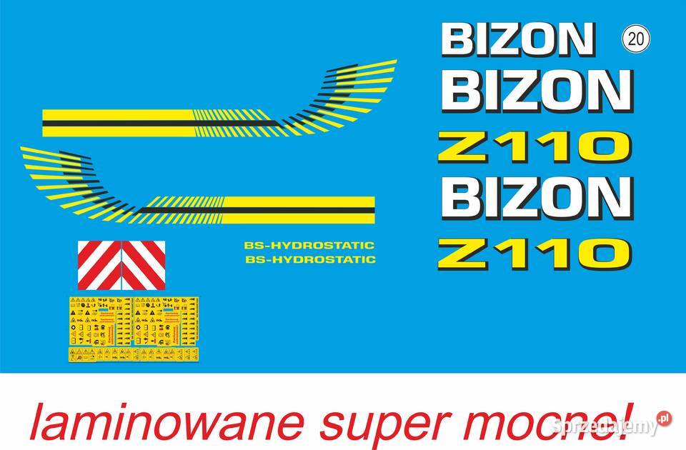 Naklejki Bizon Z110 mocne laminat kujawsko-pomorskie Bydgoszcz