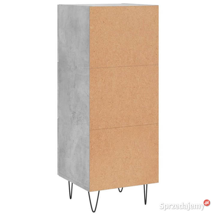 Szafka szarość betonu 345x34x90 materiał Warszawa