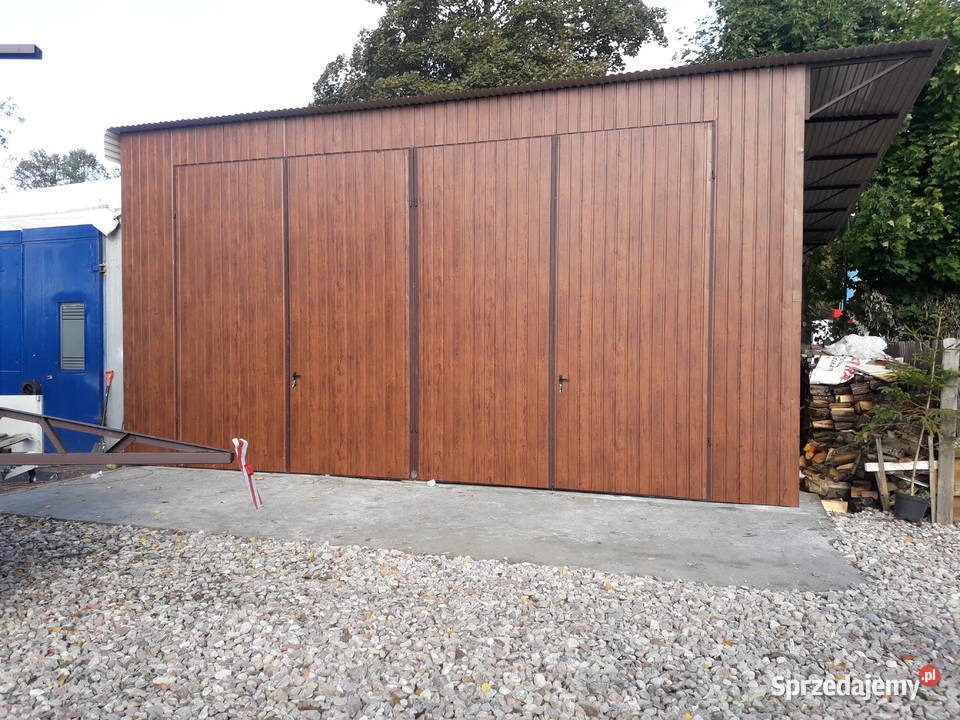 Garaż Blaszany Jednospadowy Garaże Blaszane 36m2 świętokrzyskie Sędziszów