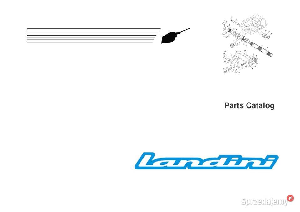 Katalog części Landini napraw ciagnik Szamotuły