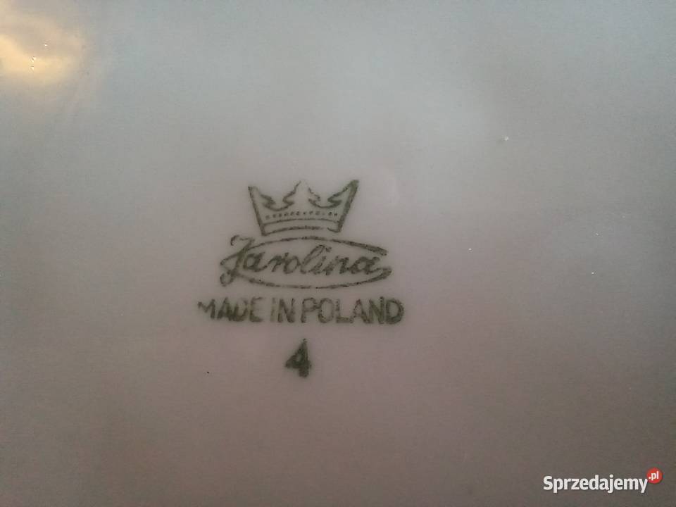 Porcelanowy duży talerz produkcja karolina mazowieckie