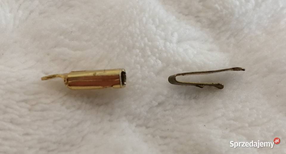 Zapięcie wsuwane do łańcuszka 3x4x17mm złoty Czeladź