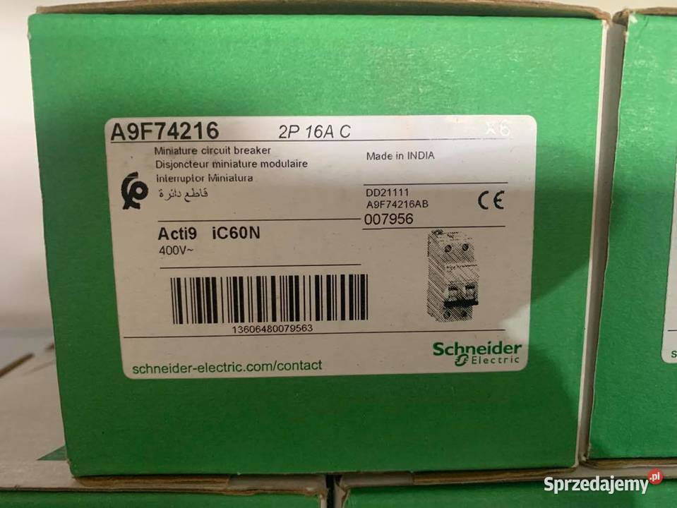 Wyłącznik nadprądowy 2P C 16A 6kA AC iC60N 2P