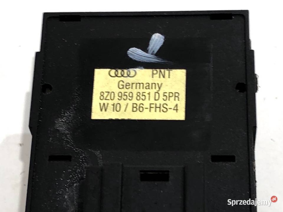 PRZEŁĄCZNIK SZYB AUDI A4 B6 8Z0959851D 0005