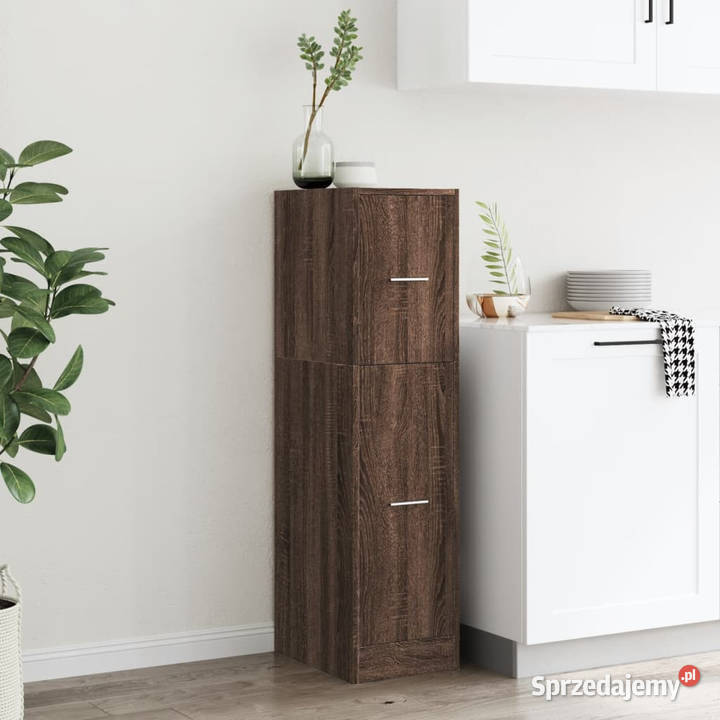 Szafka apteczna brązowy dąb 30x41x118 WM855166 Warszawa