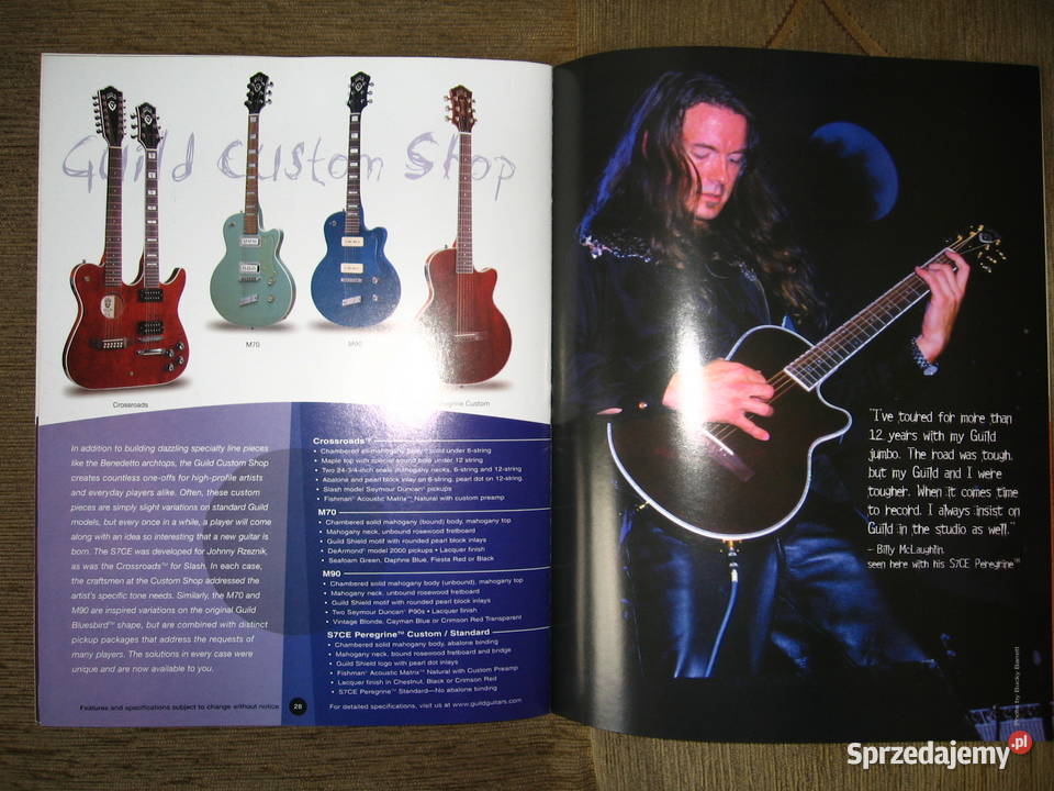 Guild Guitars 2000 catalog katalog gitar pomorskie Kępice