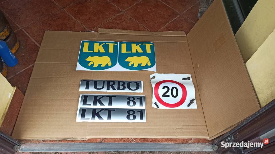 Naklejka Oznaczenia TURBO LKT 81 80 Ciągnik mazowieckie Garwolin sprzedam