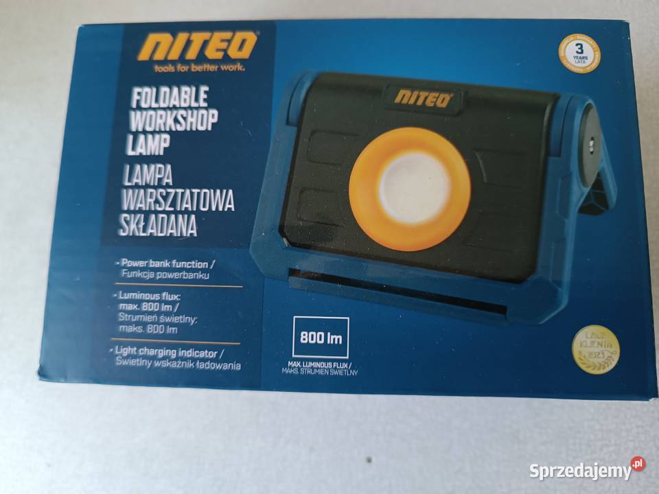 NITEO LAMPA WARSZTATOWA SKŁADANA 800 lm FUNKCJA Kędzierzyn-Koźle sprzedam