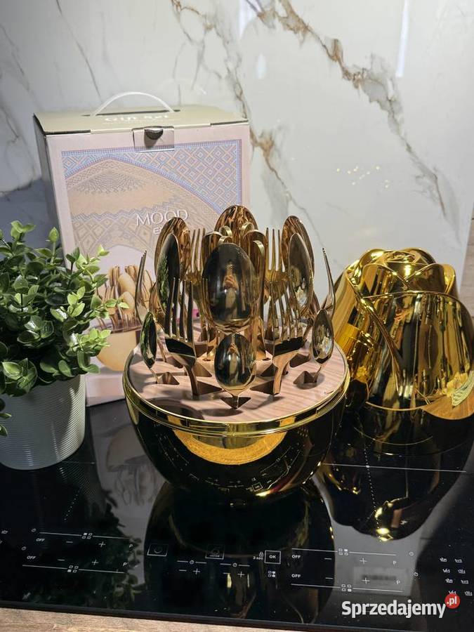 Komplet sztućców Złote Jajko 24 nierdzewna stal Katowice