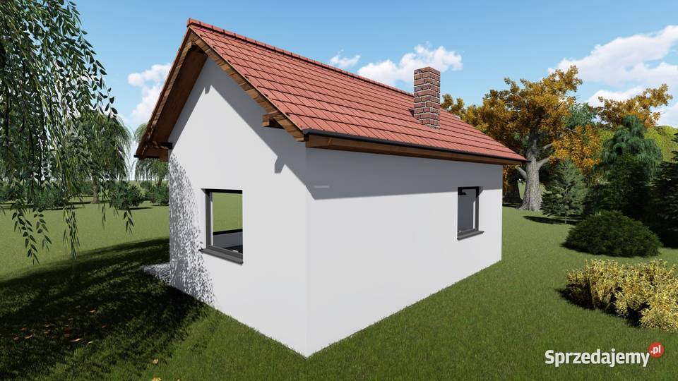 Projekt domu ZG36 na zgłoszenie 5 m ROD Sosnowiec