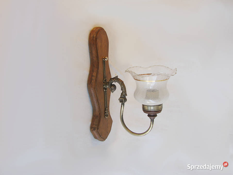 2 kinkiety mosiądz II Szczecinek