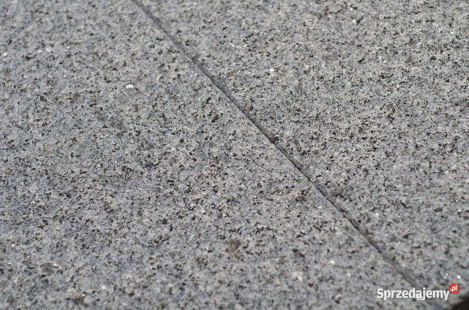 Stopnica granitowa Dark Grey G654 płomieniowana