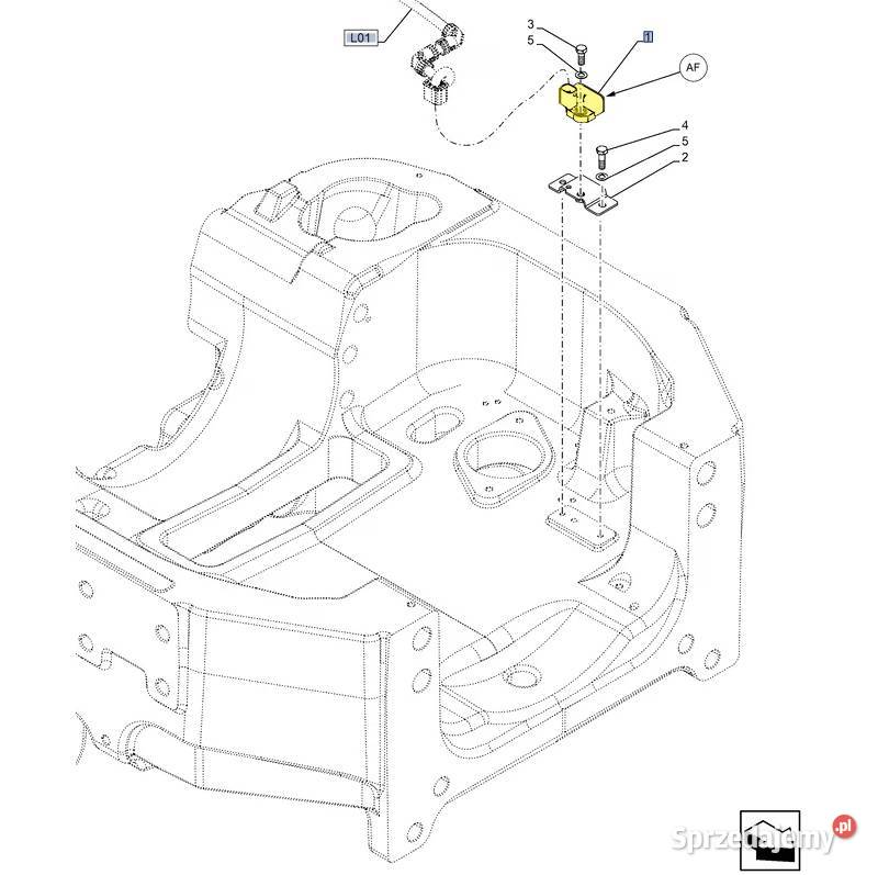 Czujnik zawieszenia kabiny 51579822 Case Holland Części i osprzęt rolniczy Białystok