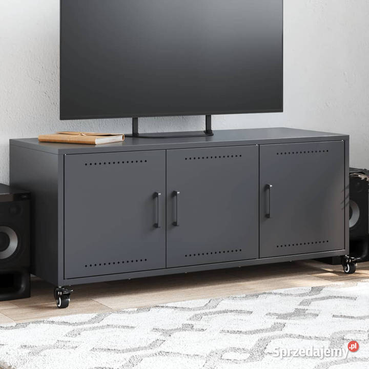 Szafka RTV antracytowa 1005x39x435 stal WM846646 Warszawa