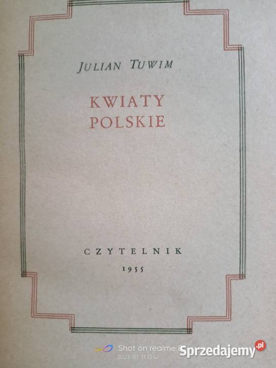 Tuwima wiersze wybrane księgarnia antykwariat Warszawa