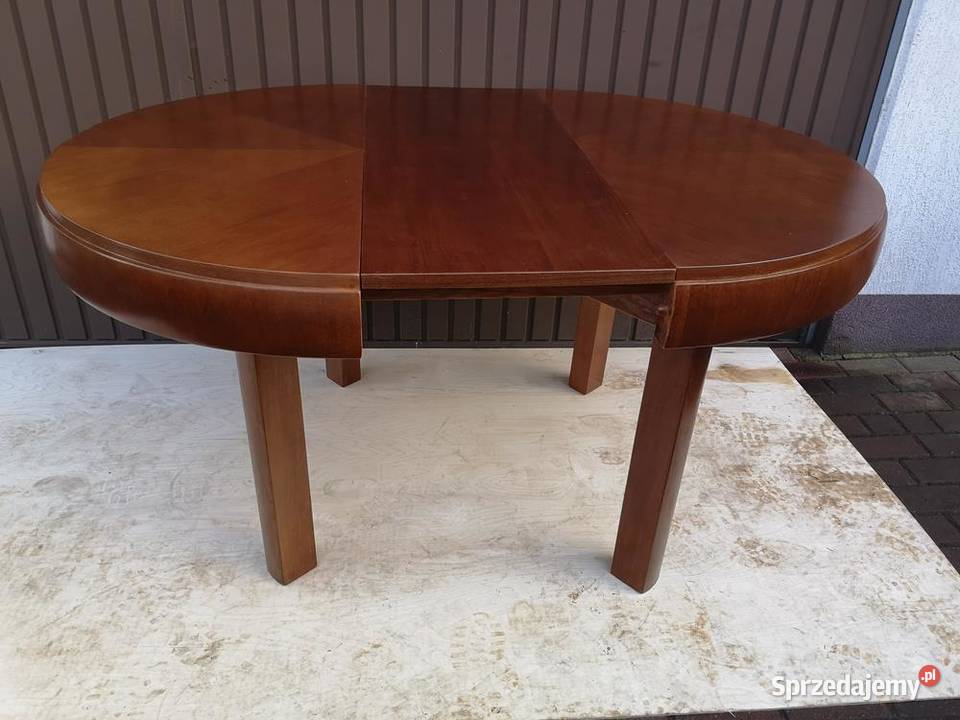 Stół ArtDeco Beczka Orzech Antyk Stary Swarzędz