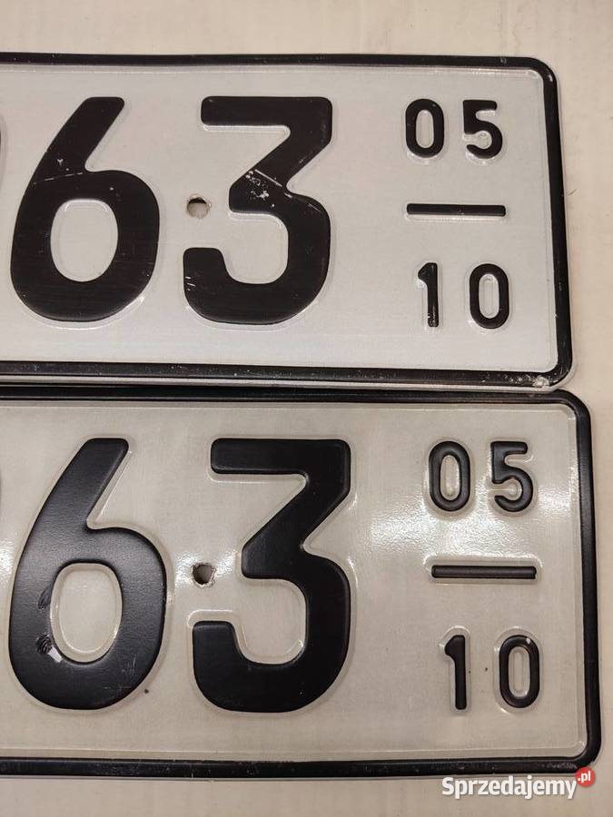 Tablica rejestracyjna Niemcy 2 sztuki APU963 Pozostałe Głuchołazy
