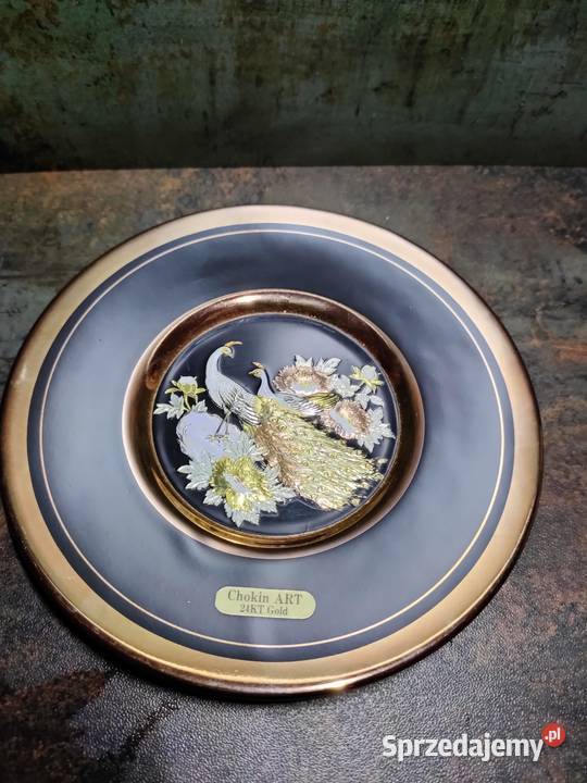 Talerzyk Chokin Art 24KT vintage wielkopolskie